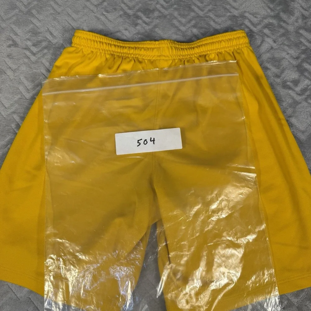 Nike Youth Large Park III Dri-FIT Soccer Shorts Yellow Gold Athletic